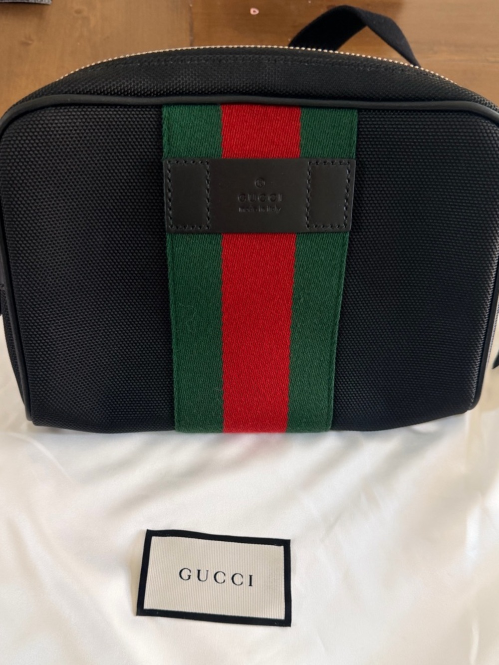 Gucci canvas belt bag